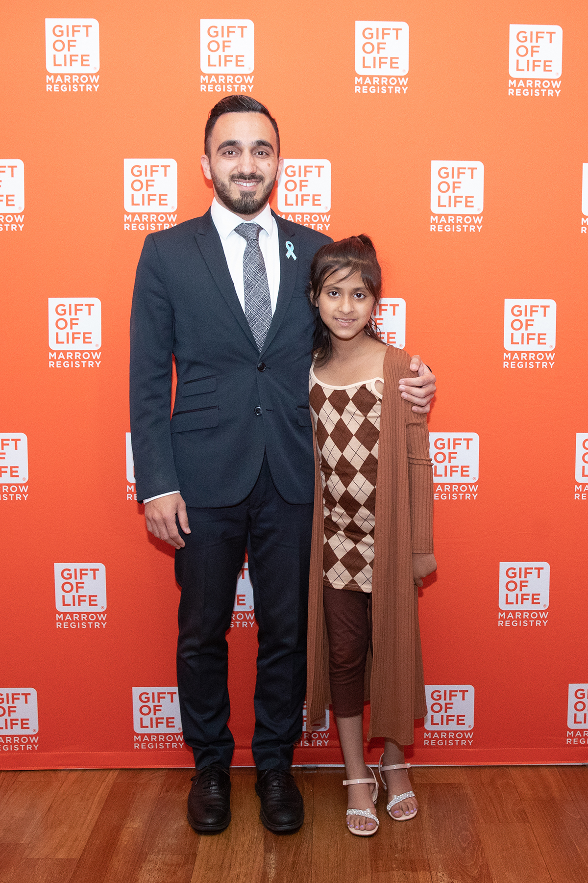 Marrow donor David Karimzadeh and transplant recipient Zahra Sharif