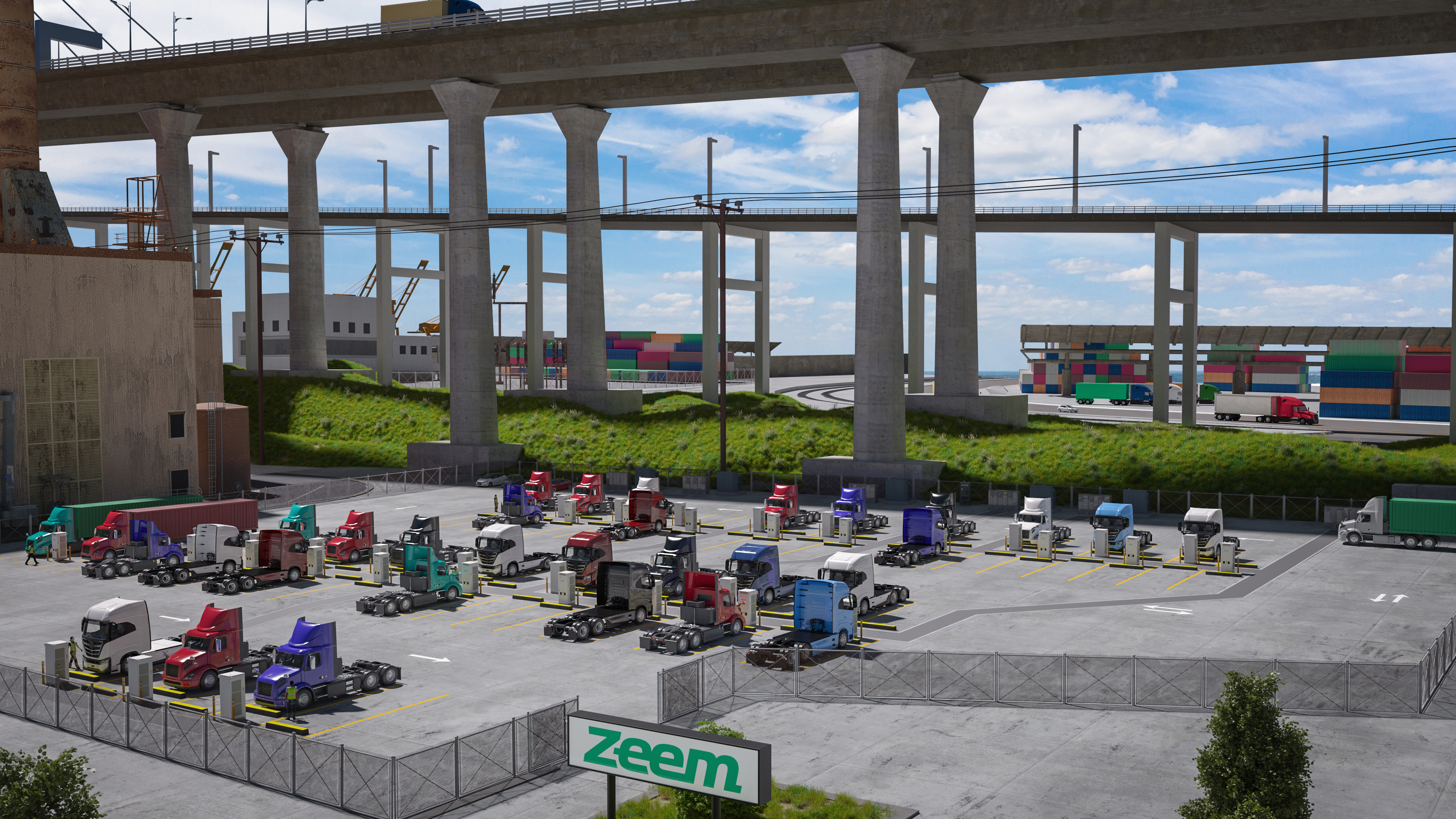 Zeem Solutions' Long Beach Electric Charging Site