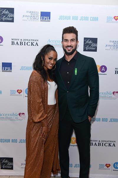 Rachel Lindsay Abasolo and Bryan Abasolo at Fashion Gives Back 2019 in support of Nicklaus Children's Hospital in Miami, Florida.