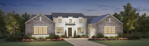 Alta Loma Modern Farmhouse Rendering | Ridge at Hillcrest – Porter Ranch | Built by Toll Brothers