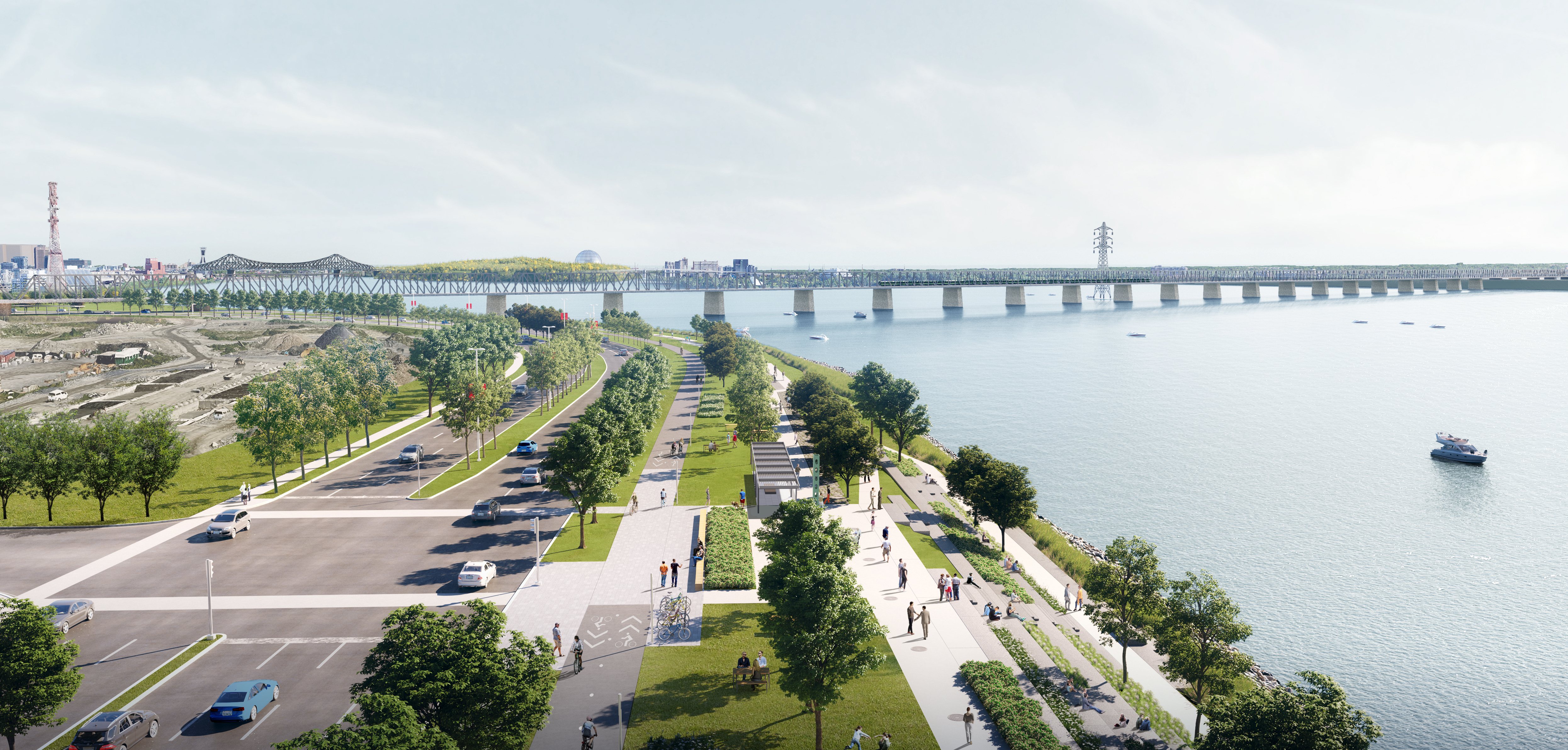 Overall view of Bonaventure Expressway