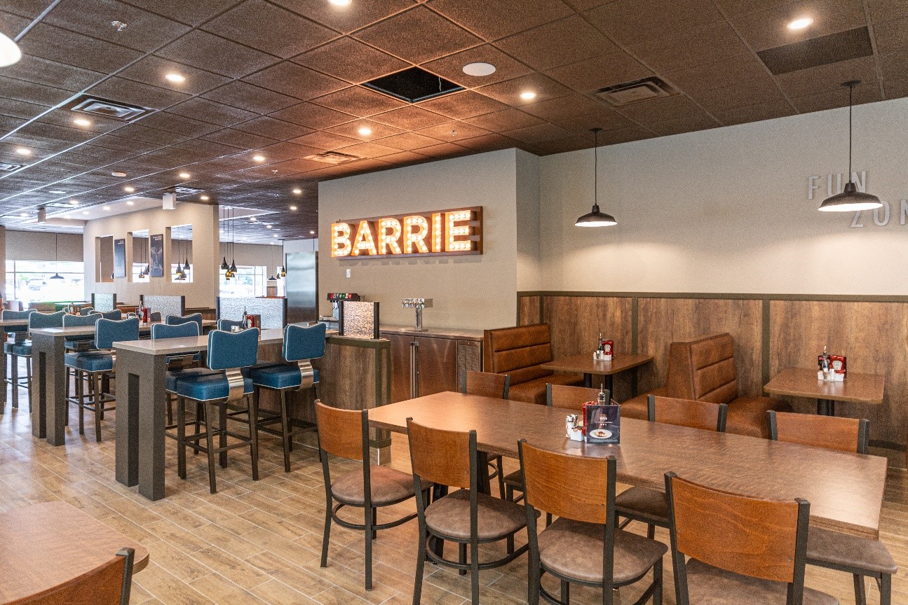 Barrie Interior Seating - Denny's Canada