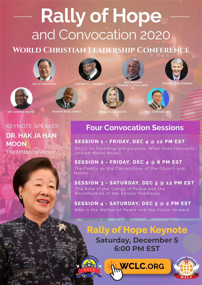 World Christian Leadership Conference A Call to All