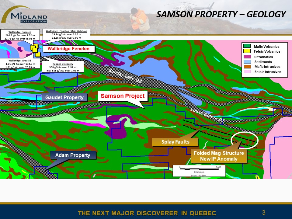 Figure 3 Samson Geology