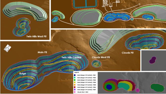 Design, Layout and Location of Process Plant, Pit and Waste Rock Dumps
