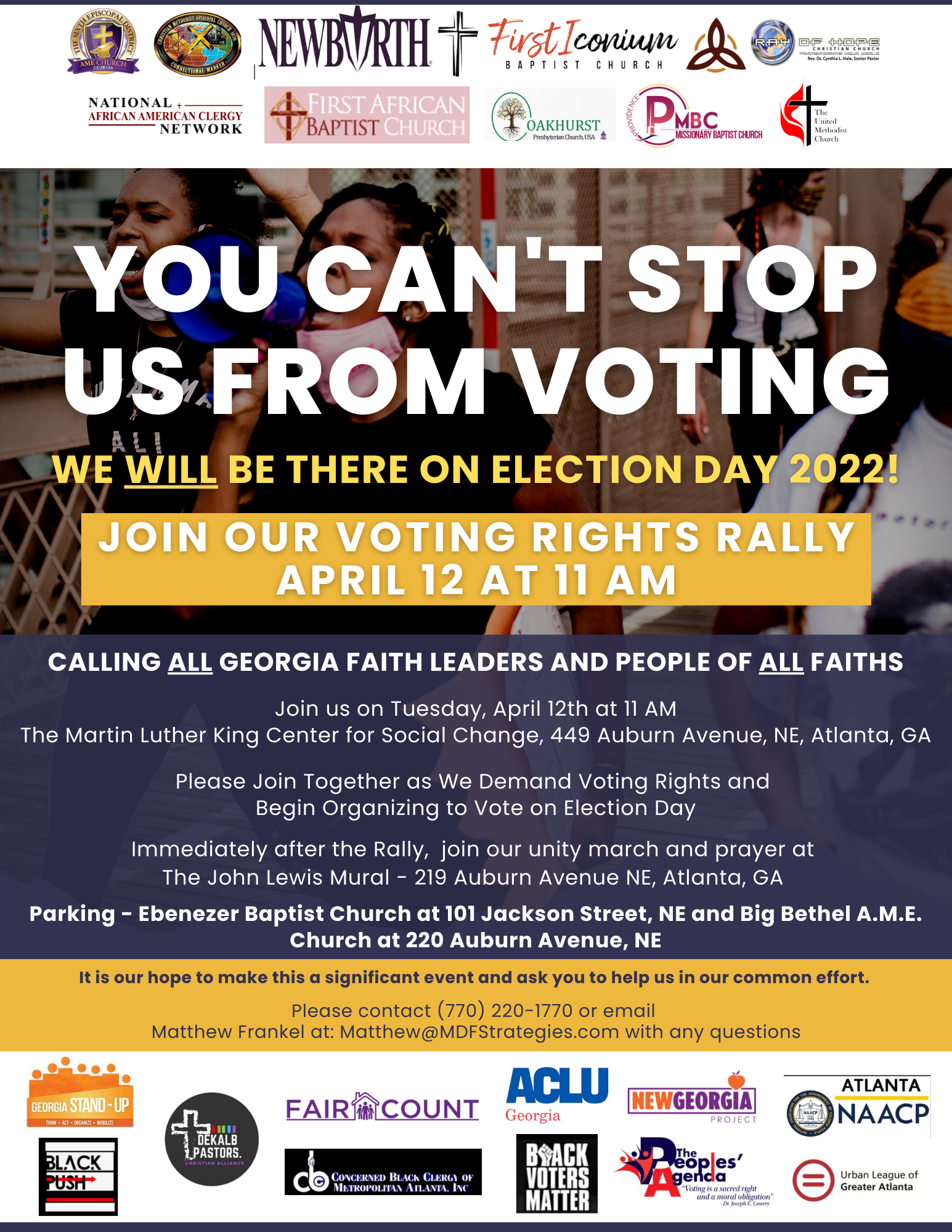 Atlanta Voting Rights Rally - 4.12.22