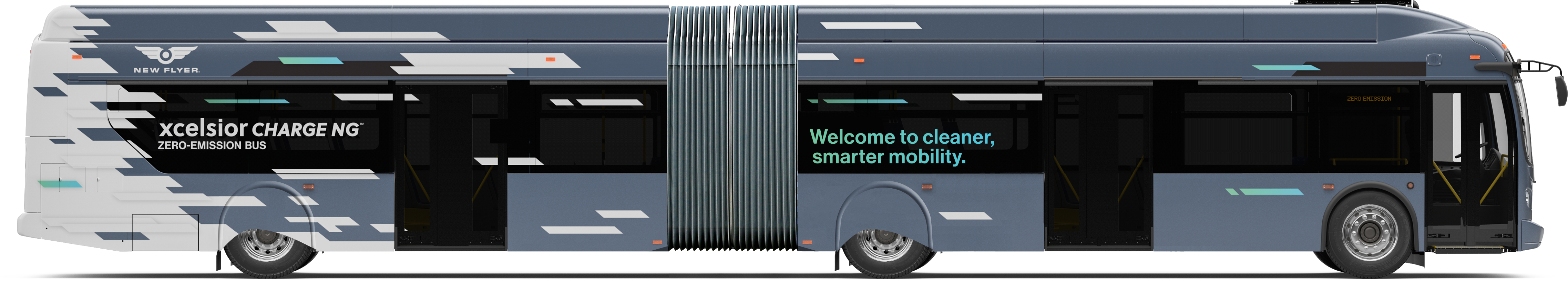 NFI subsidiary New Flyer's Xcelsior Charge NG 60ft articulated, zero-emission transit bus