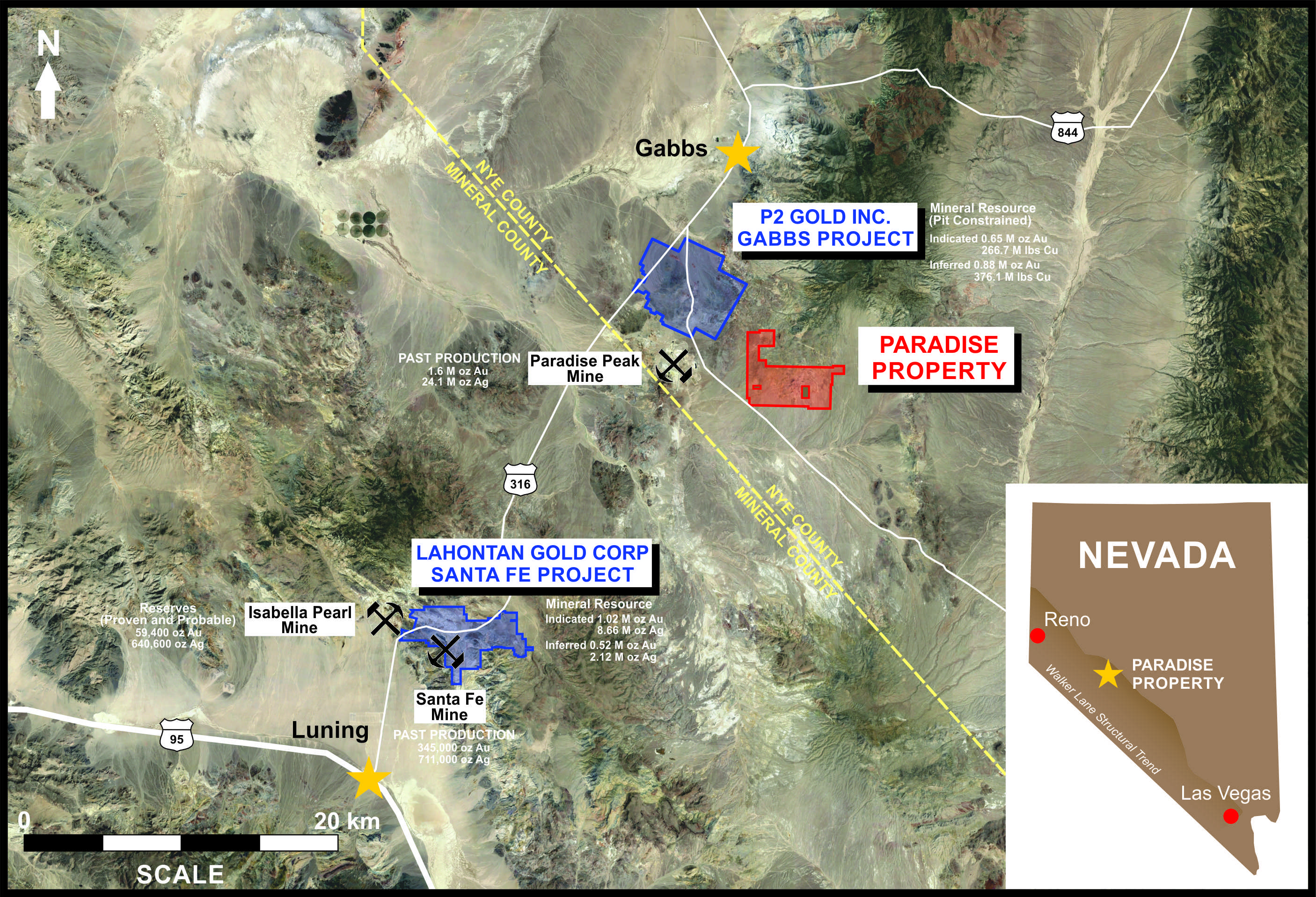 Location of the Paradise Project