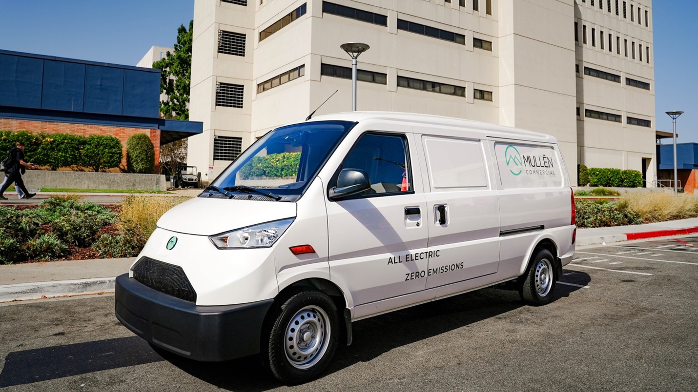 Vehicle orders include the Mullen ONE, Class 1 EV cargo van.