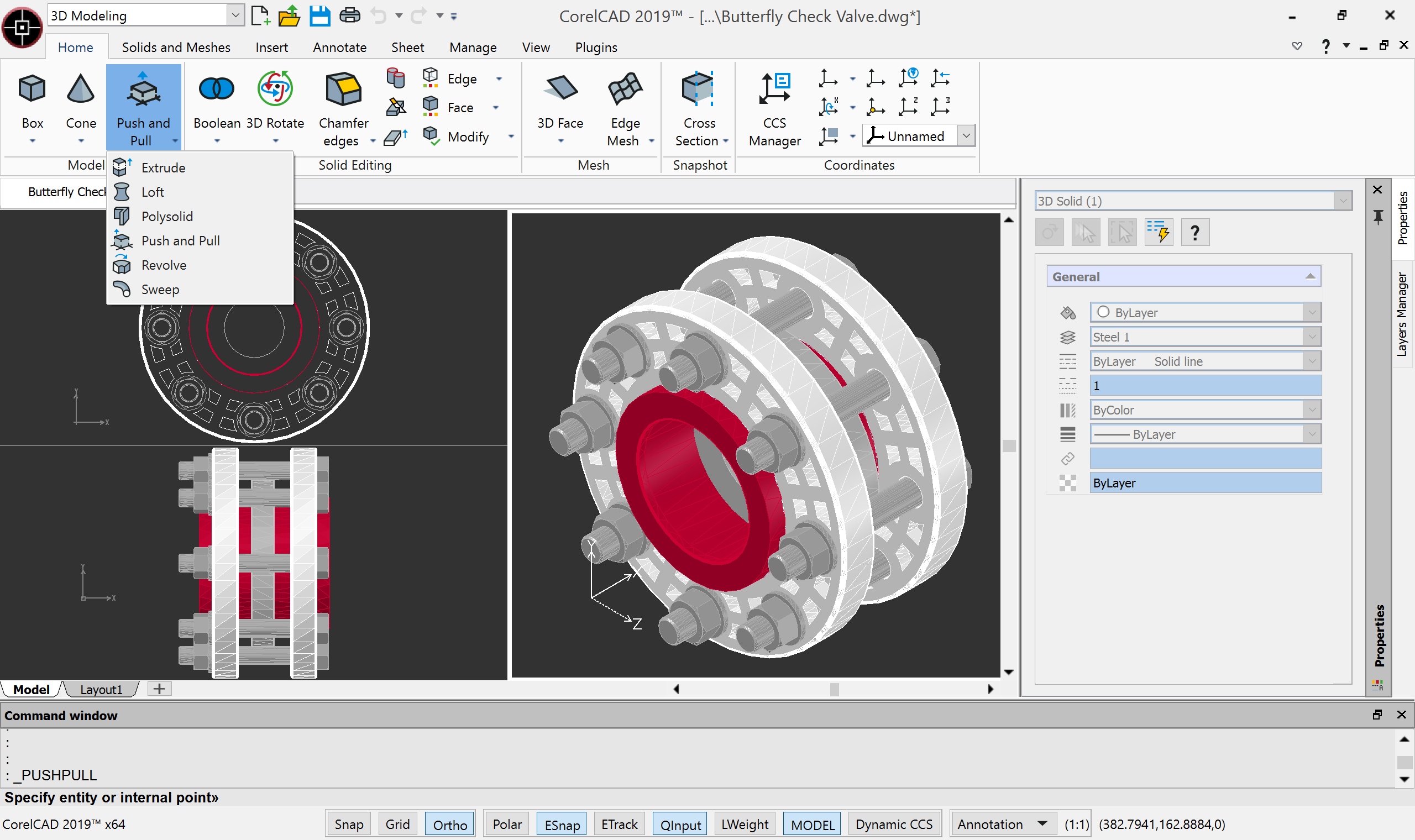 Корел модели. CORELCAD 3d модель болта. CORELCAD 3d моделирование. САПР CORELCAD 2021. CORELCAD Интерфейс труб.