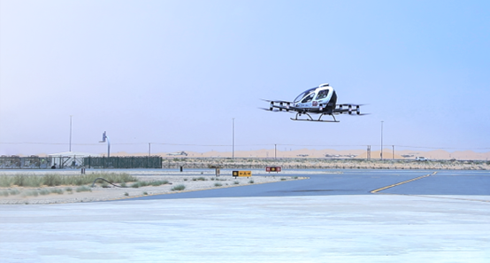 EH216-S completed the UAE’s first passenger-carrying demo flight in Abu Dhabi