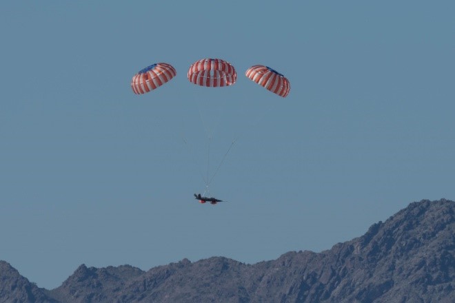Parachute recovery supports ACE, keeps runways available for manned operations