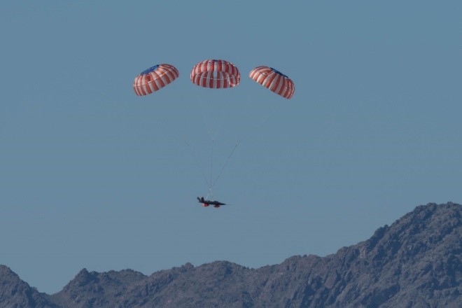 Parachute recovery
supports ACE, keeps runways available for manned operations