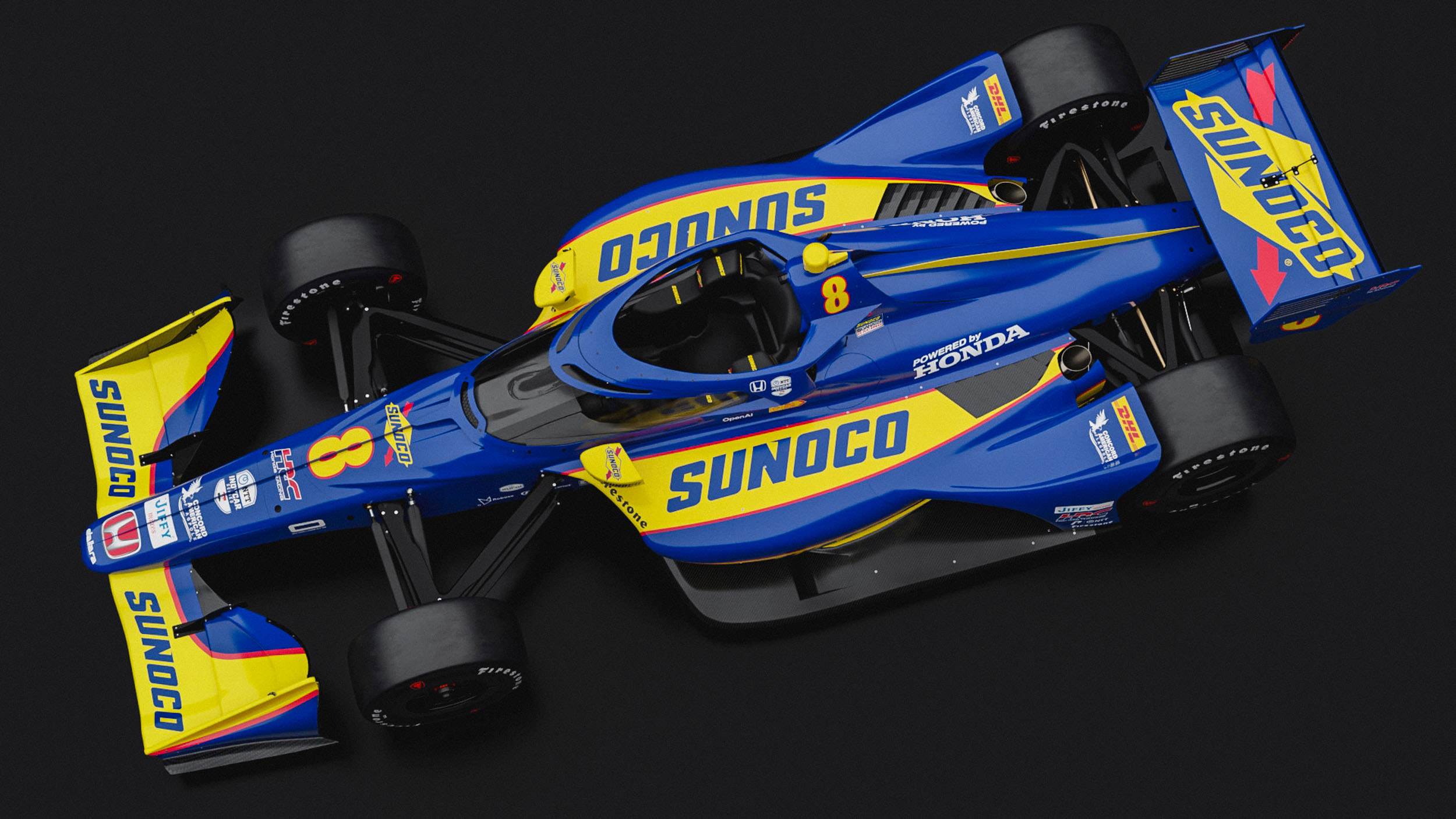 No.8-Sunoco-Honda-8
