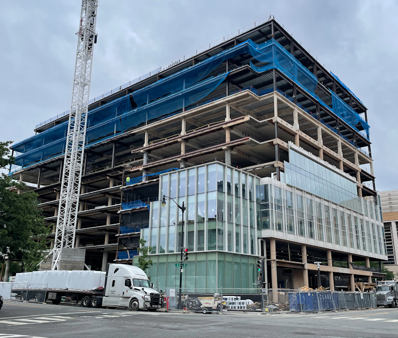 600 Fifth Office Repositioning Tops Out in Washington, DC