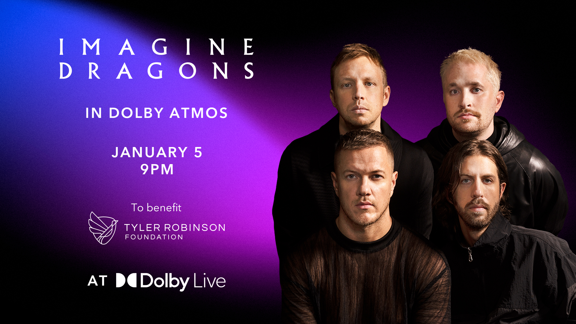Imagine Dragons and Dolby to Kick Off CES with a Special Live Concert in Dolby Atmos at Dolby Live at Park MGM