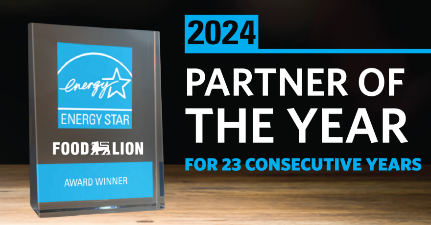 Food Lion Receives ENERGY STAR Partner of the Year Award for 23 consecutive years