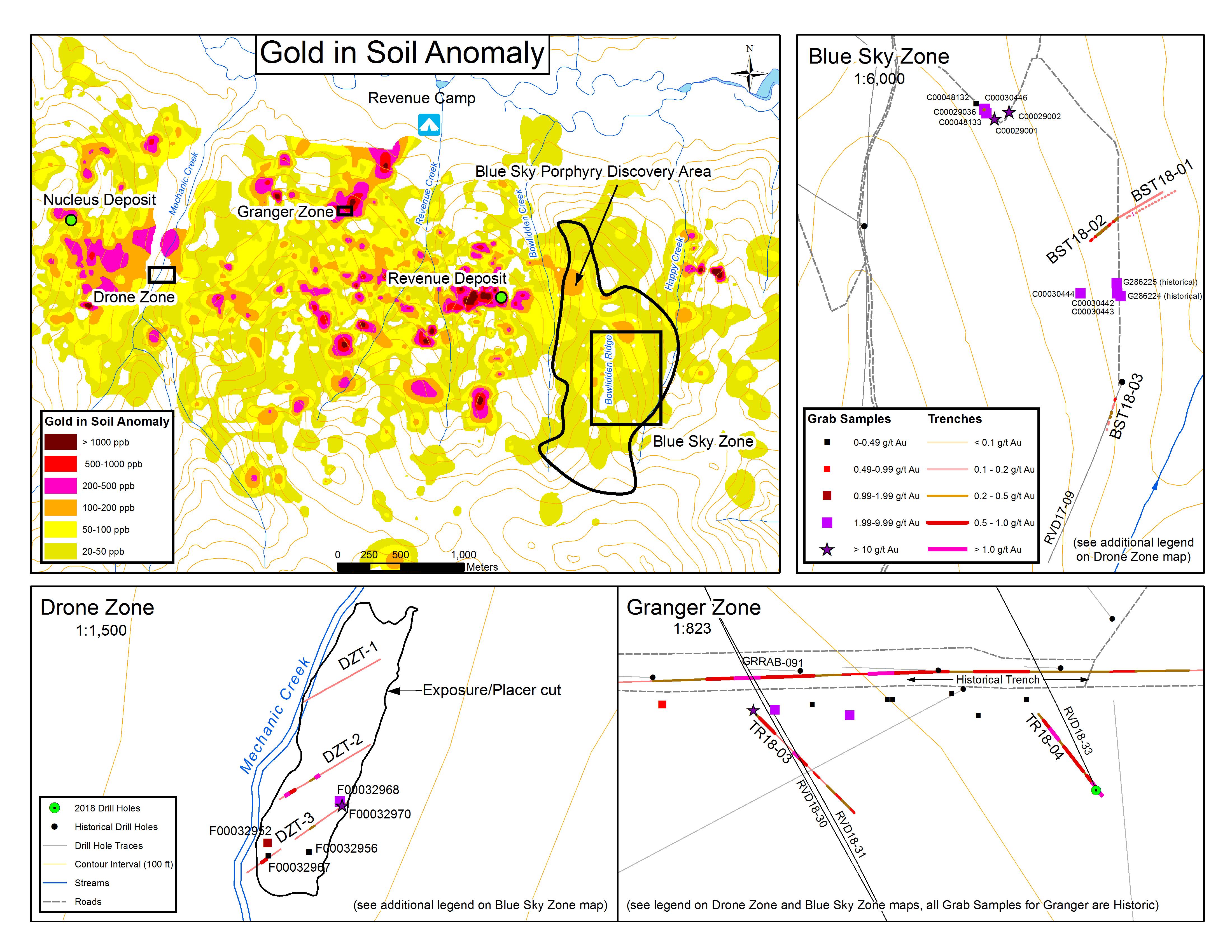 2019-03-21 Figure 1 Triumph Samples 450 gpt Gold in Newly Discovered Drone-Zone