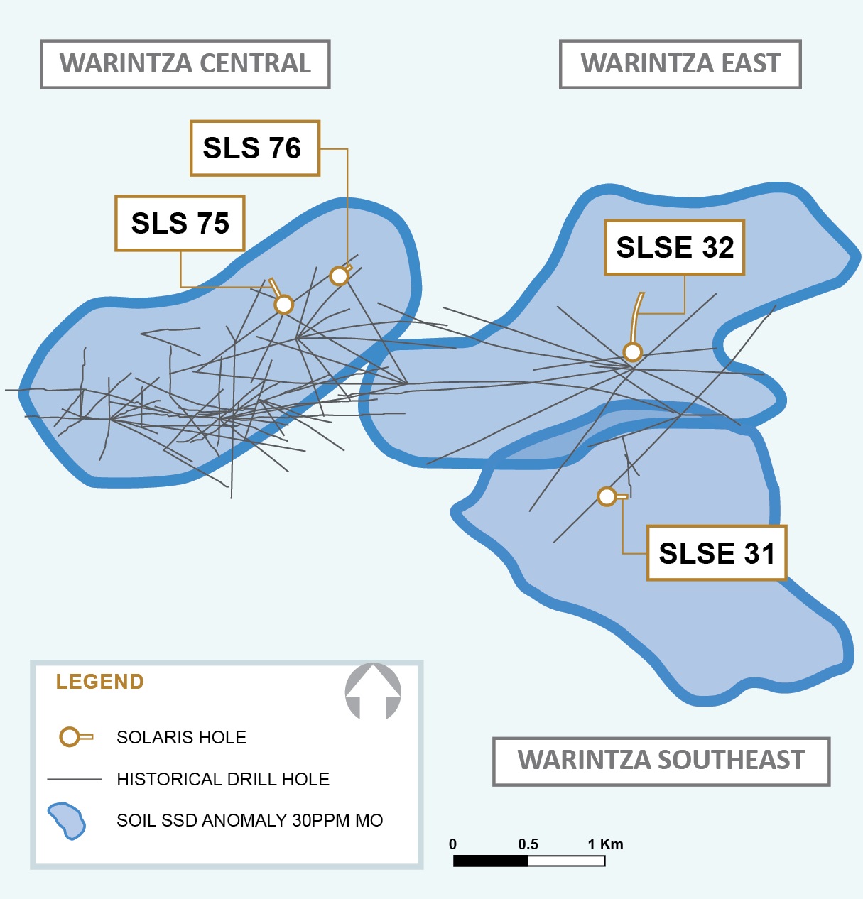 Figure 1 – Plan View of Drilling to Date