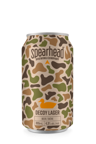 Spearhead’s Decoy Lager is light on alcohol (4.3%) and colour, but not on taste.