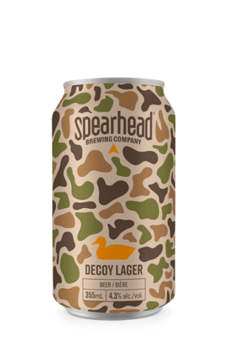 Spearhead’s Decoy Lager is light on alcohol (4.3%) and colour, but not on taste.