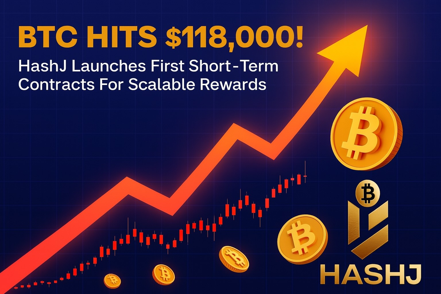 BTC Price Hits $118,000: HashJ Launches First Short-Term Contracts for Scalable Rewards