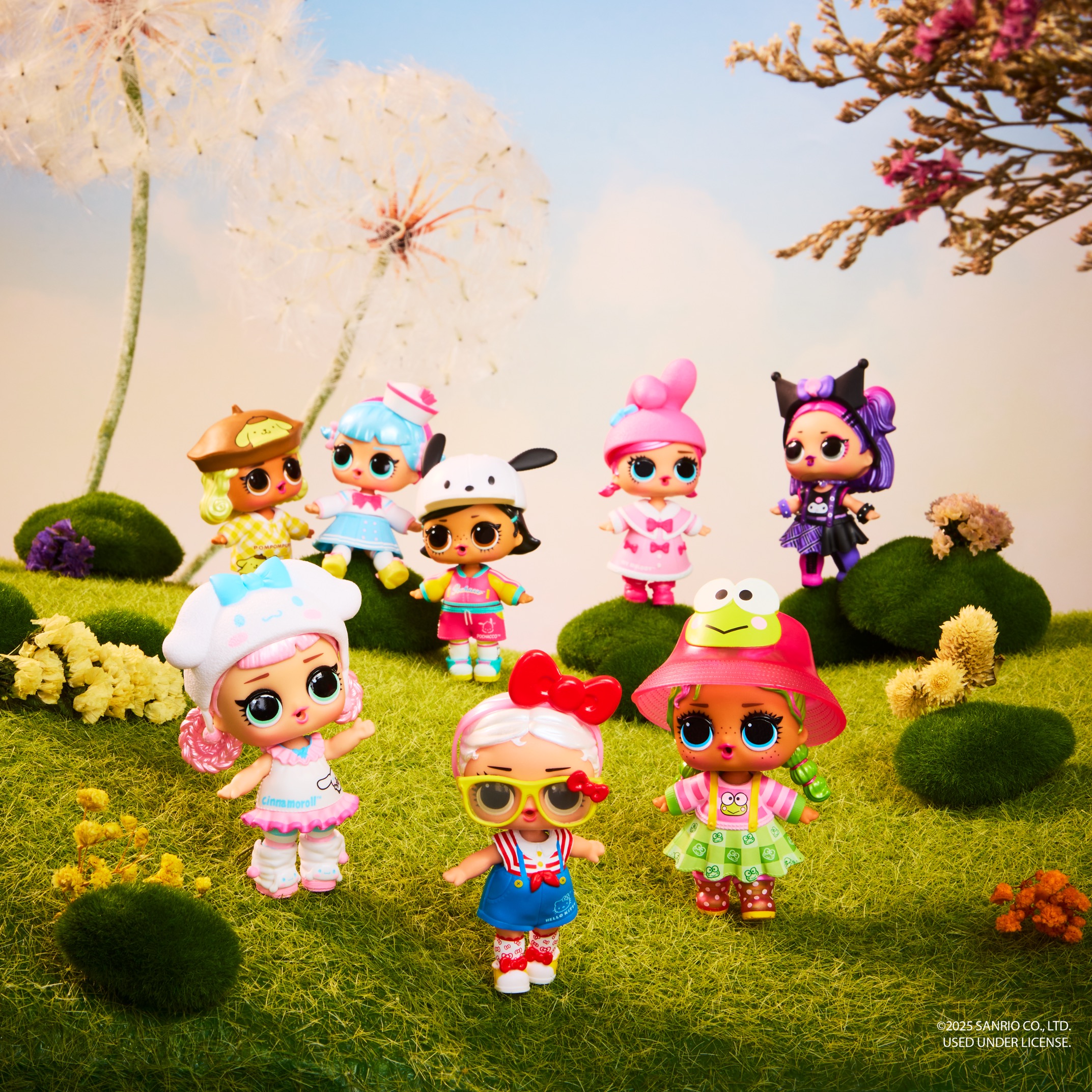 The popular brand known for surprise unboxing and innovative, DIY features, and fashions, L.O.L. Surprise! has once again partnered with Sanrio, the global lifestyle brand and home to Hello Kitty, to bring fans eight limited-edition, supercute Tots. Collect all eight!