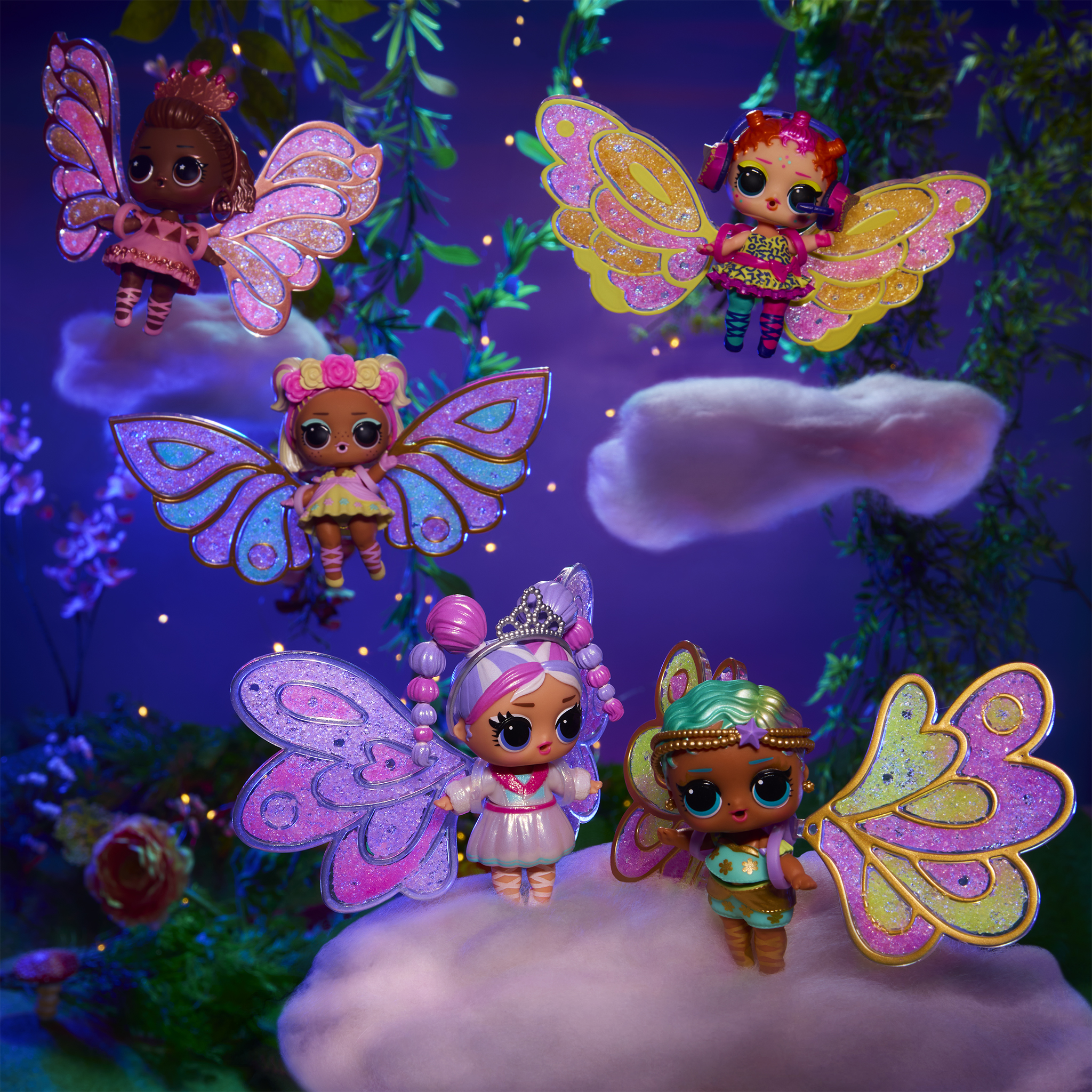 o	L.O.L. Surprise! introduces a fairy theme for the first time ever, along with an all-new play pattern to customize and make your own fairy wings for your dolls.