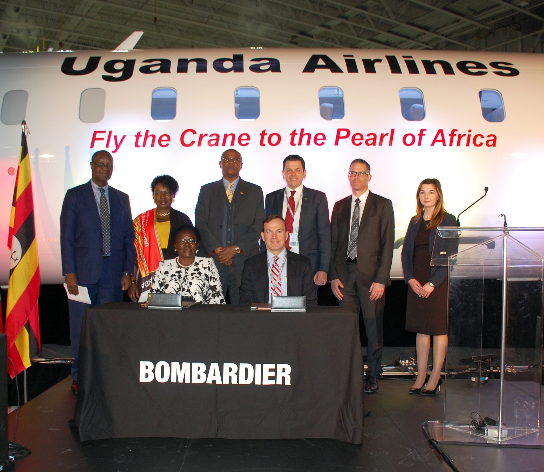 Signing Ceremony with Uganda Airlines at Mirabel