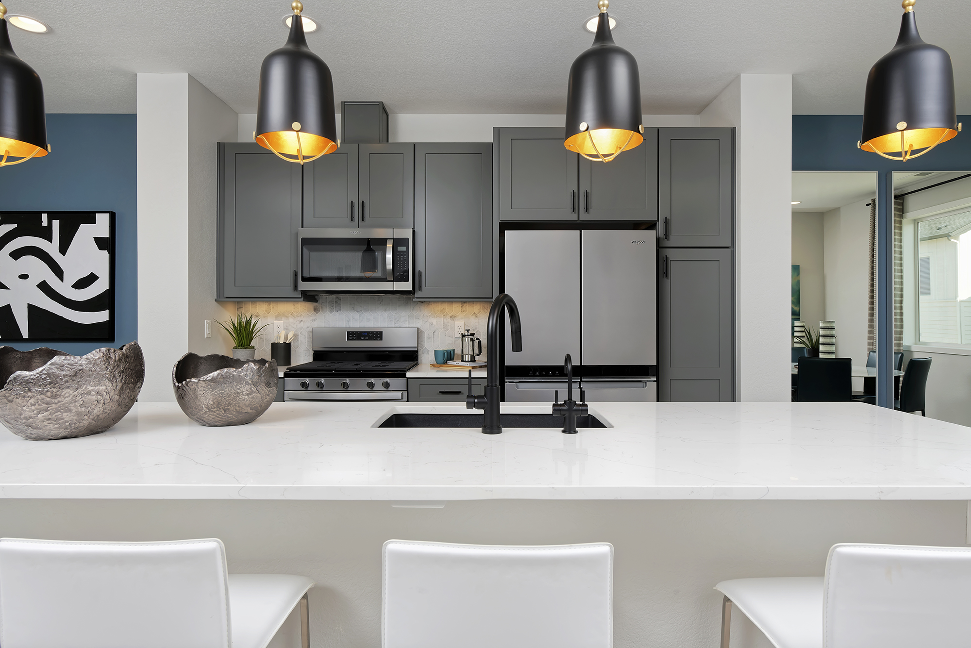 Image of energy-efficient home and kitchen