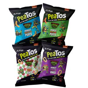 PeaTos' New Teenage Mutant Ninja Turtles Themed Snack Packaging Now on Shelf