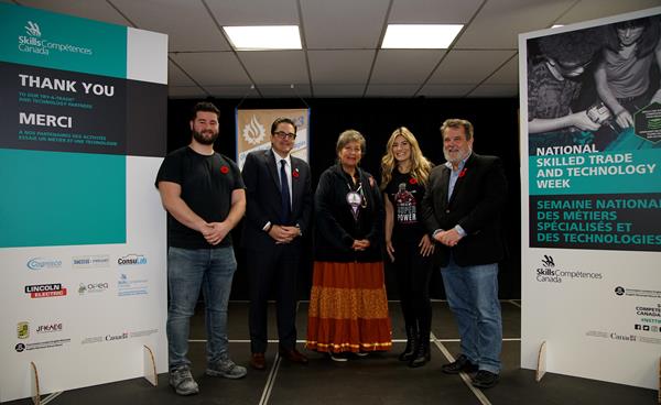 Special guests gathered at John F. Kennedy High School and John F. Kennedy Adult Education Centre, in Montreal, to celebrate National Skilled Trade and Technology Week (NSTTW)