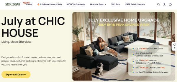 CHIC HOUSE Celebrates Successful Brand Month, Showcasing the Future of Beautiful and Functional Sofa Sleep Solutions