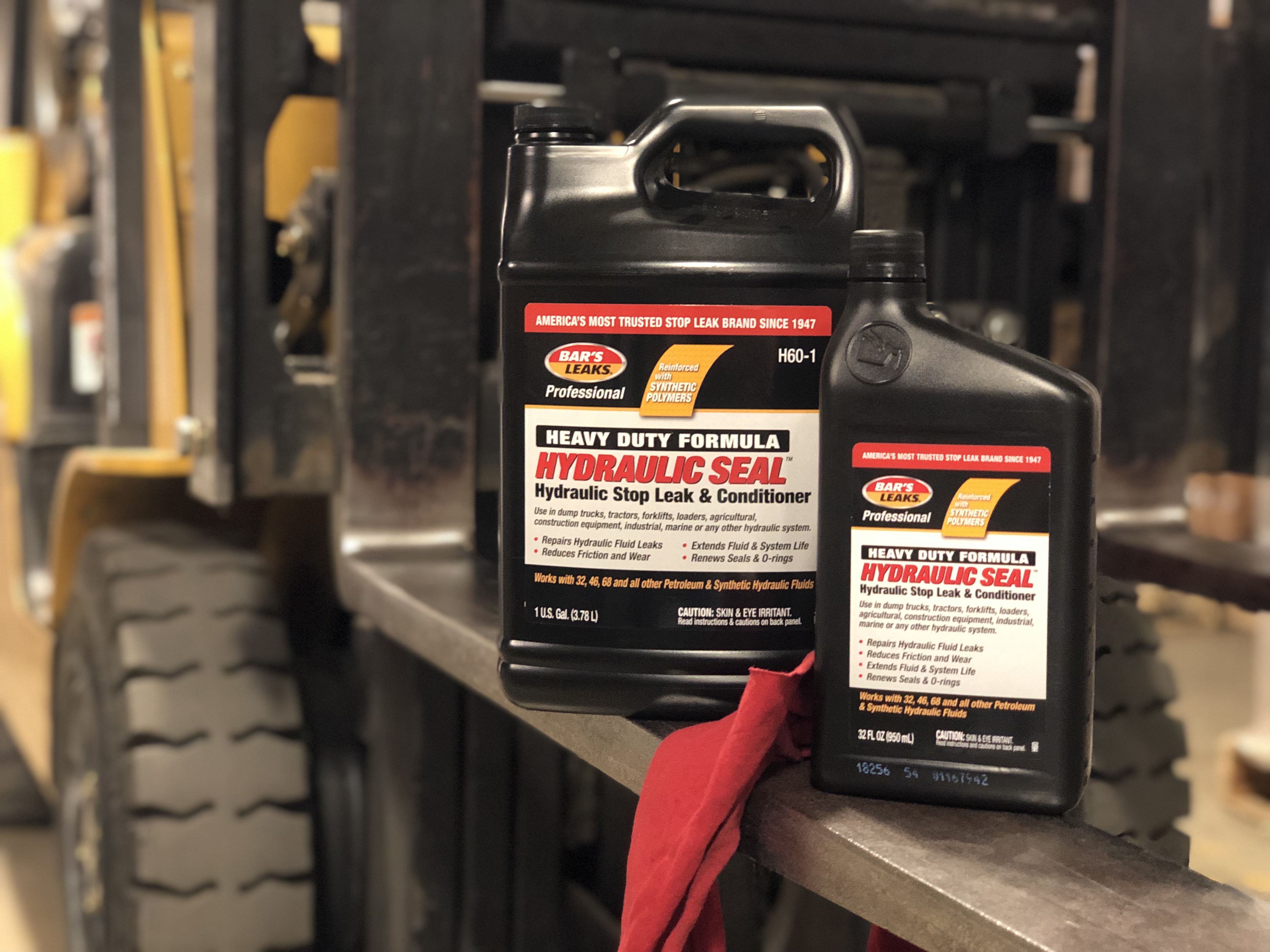 A leaking hydraulic system reduces productivity, damages equipment, and may cause machinery breakdowns. Bar’s Leaks Hydraulic Seal (p/n H60) heavy-duty hydraulic stop leak and conditioner repairs leaks in virtually any hydraulic system, including those in construction, farming, manufacturing, forestry, mining, vehicle repair, waste management and other industrial equipment. It also treats and protects the system, reduces friction and wear, extends hydraulic fluid and system life, and renews seals and O-rings. Rust and oxidation inhibitors reduce the formation of sludge, varnish and acids, keeping the whole system clean for long-lasting performance. Available exclusively at all Advance Auto Parts and CARQUEST stores and select online partners.