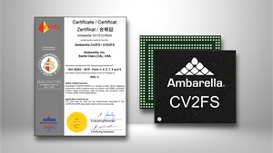 exida certified that Ambarella's CV2FS SoC meets the ASIL C requirements