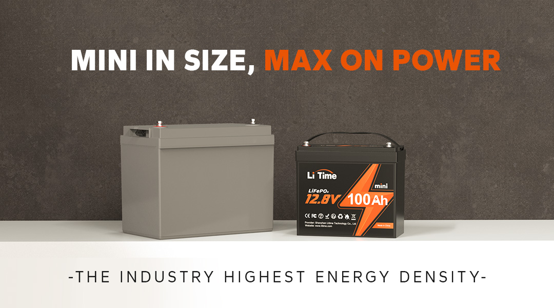 LiTime 12V 100Ah Mini: The industry's highest energy