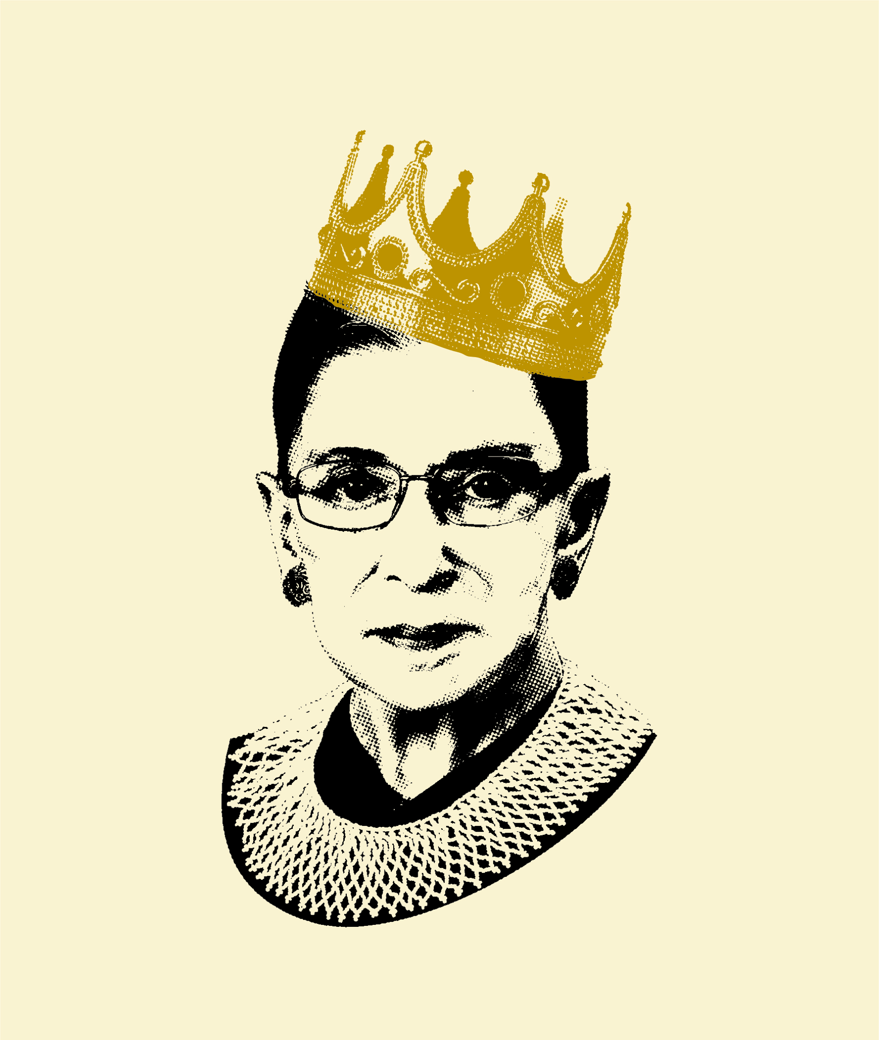 Notorious RBG book cover by Adam Johnson.