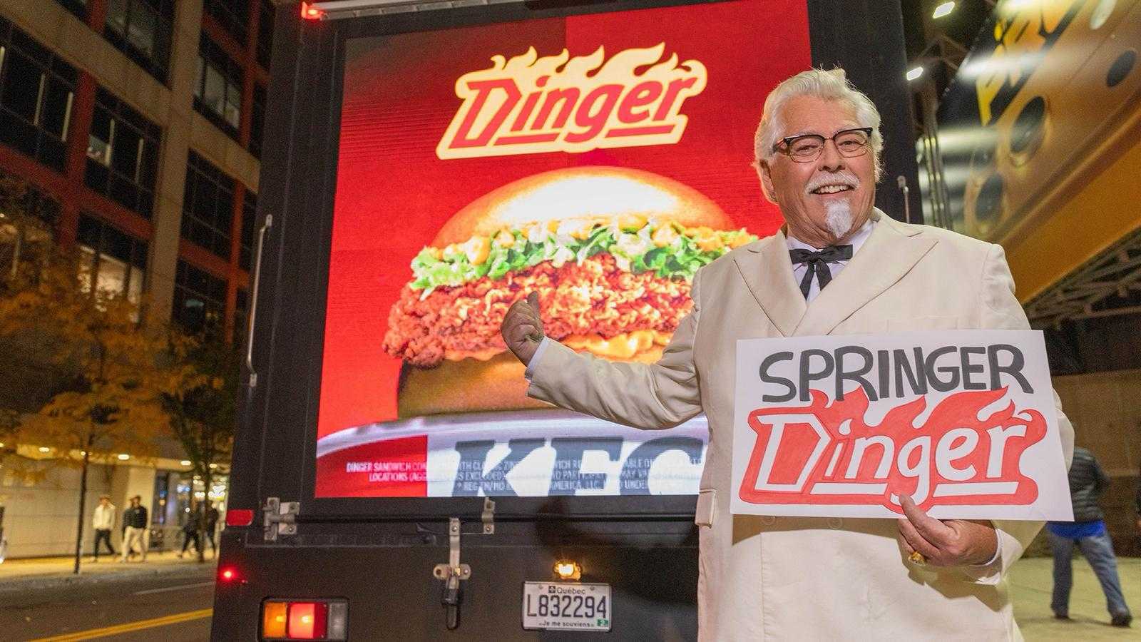 The Zinger you love, now the Dinger — in support of Toronto.