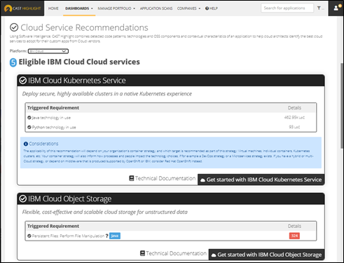 Adopt cloud native services on IBM Cloud faster with automatic recommendations