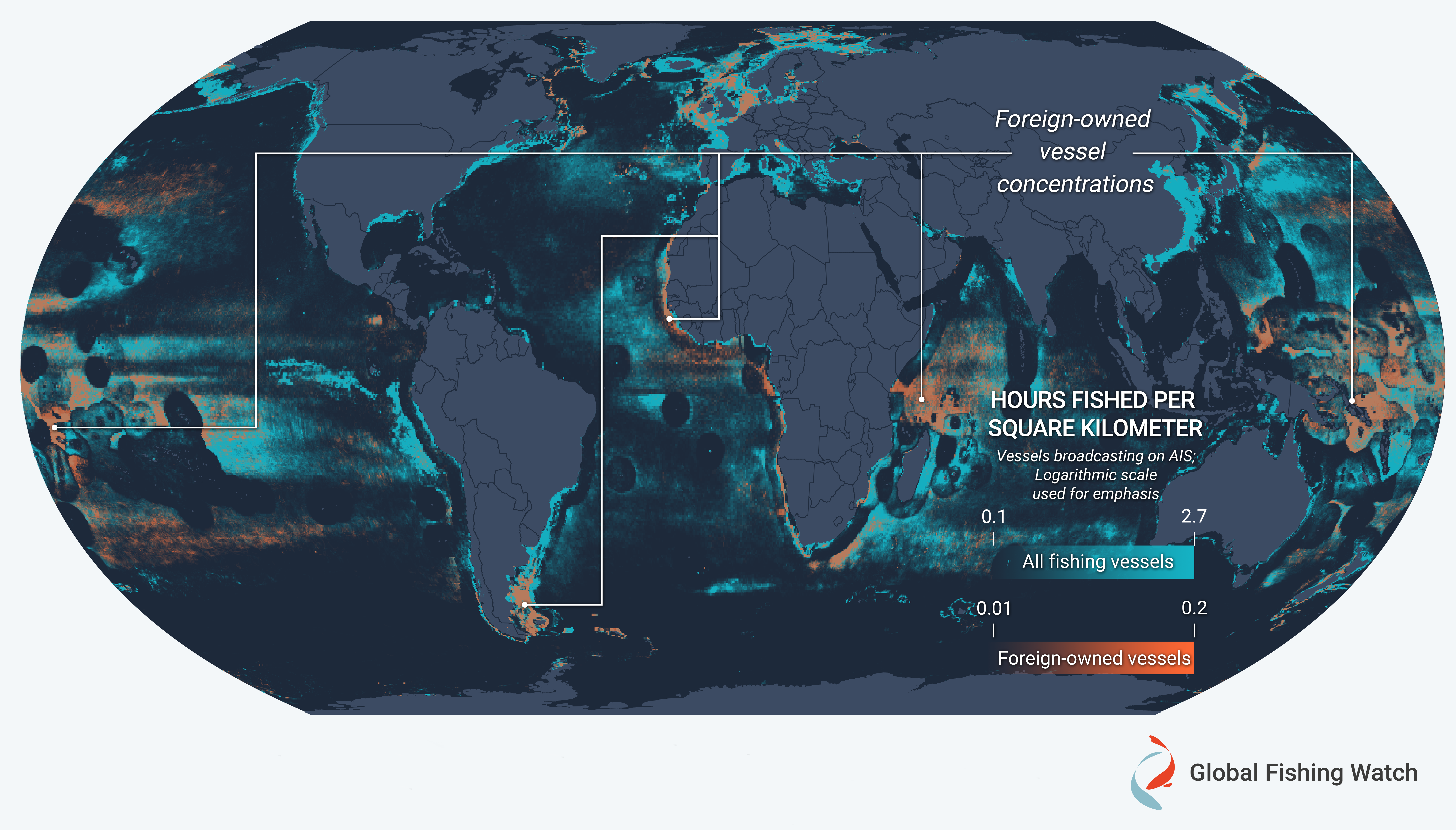 Fishing effort by foreign-owned fishing vessels, 2012-2020