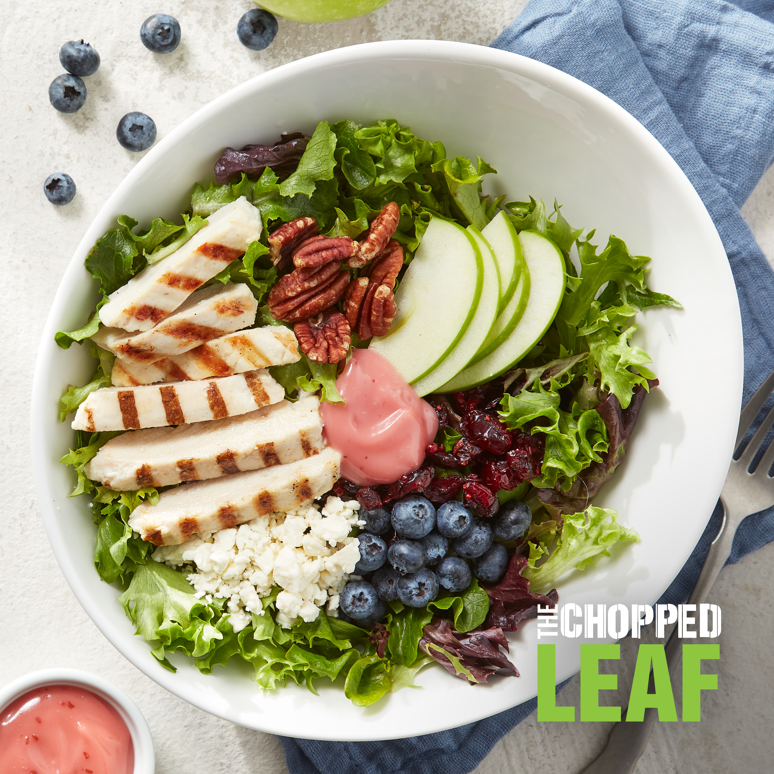 Enjoy The Chopped Leaf's Berry Breeze Salad - bursting with berries - a quintessential symbol of health, wellness and wholesome living. Available for a limited time.