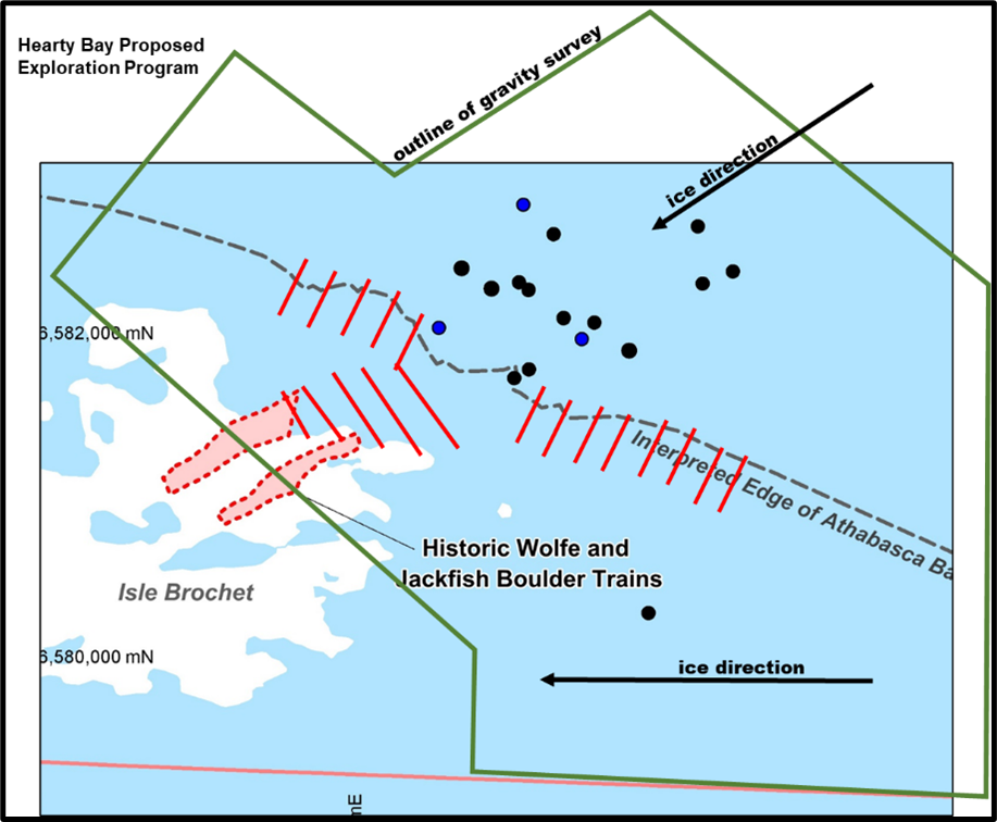 Location Map of the Radioactive Boulder Trains