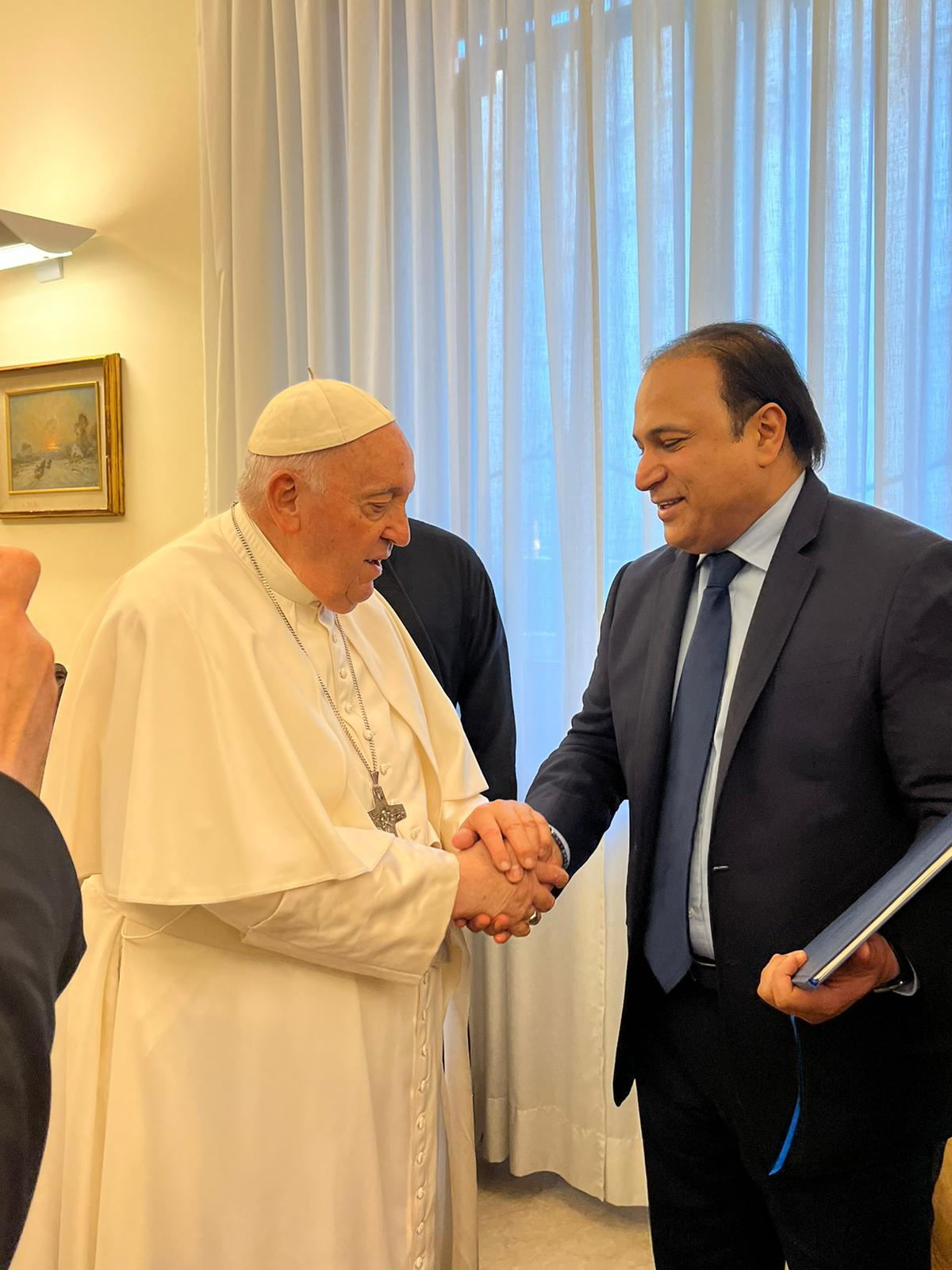 Dr. Zuhair Alharthi, Secretary General, International Dialogue Centre (KAICIID) in Audience with Pope Francis