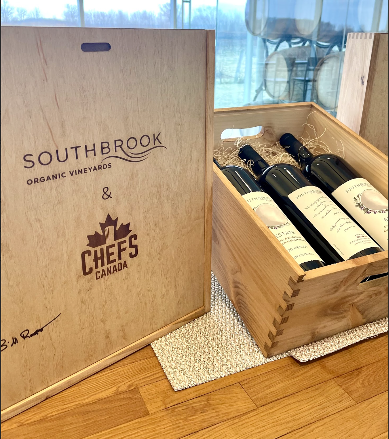 The Southbrook CHEFS CANADA Limited Edition Collection: From each sale, $100 will support Team Canada at the Bocuse d’Or.