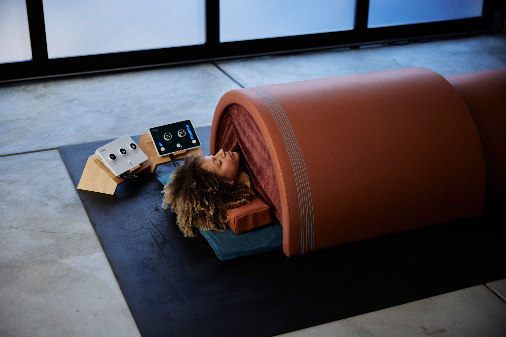 The Curve™ Far Infrared Sauna Dome - Lifestyle Image