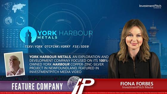 York Harbour Metals, an exploration and development company focused on its 100%-owned York Harbour Copper-Zinc-Silver project in Newfoundland, featured in InvestmentPitch Media video: York Harbour Metals, an exploration and development company focused on its 100%-owned York Harbour Copper-Zinc-Silver project in Newfoundland, featured in InvestmentPitch Media video