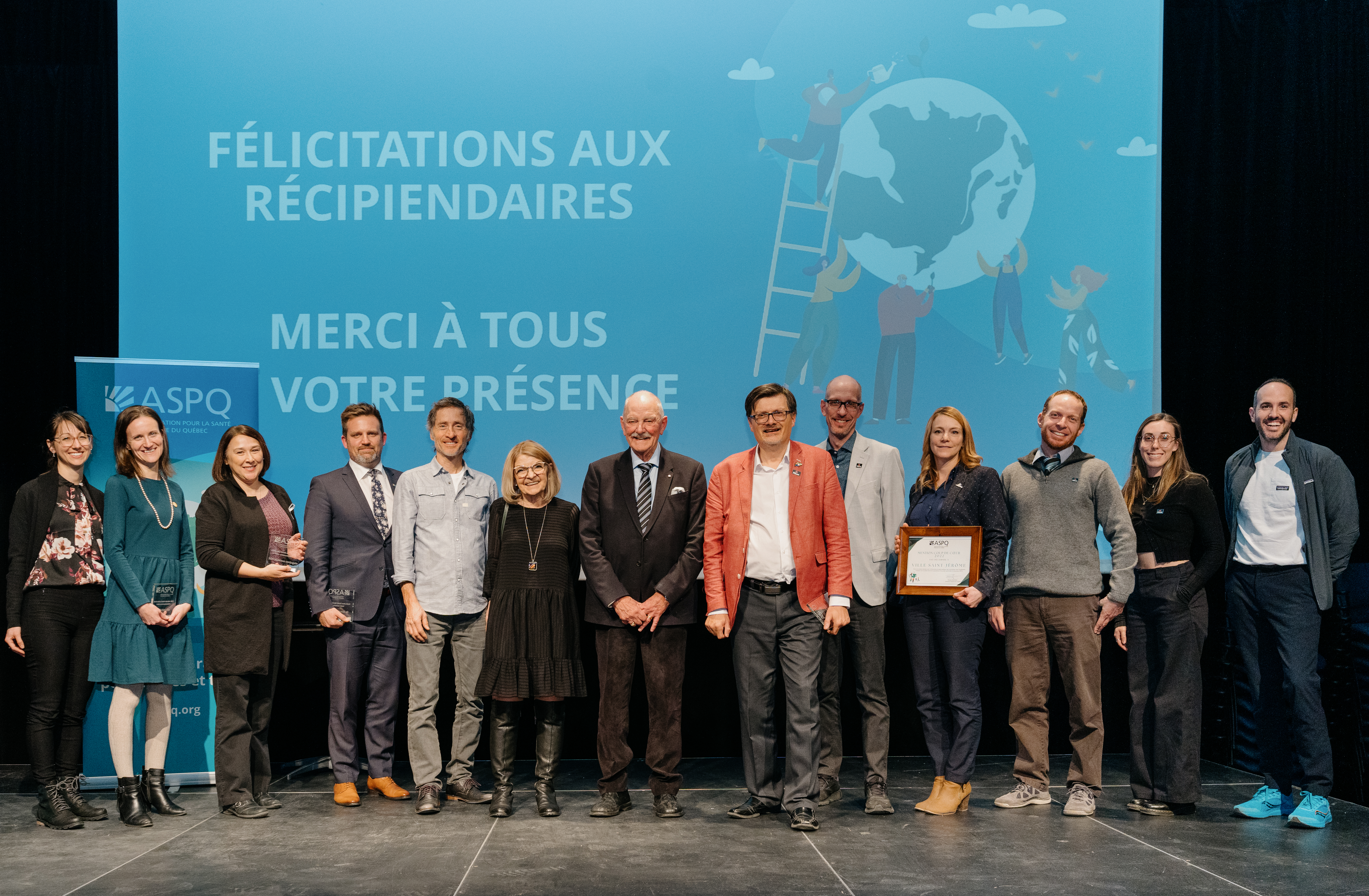 Récipiendaires 2022 des prix de l’Association pour la santé publique du Québec.