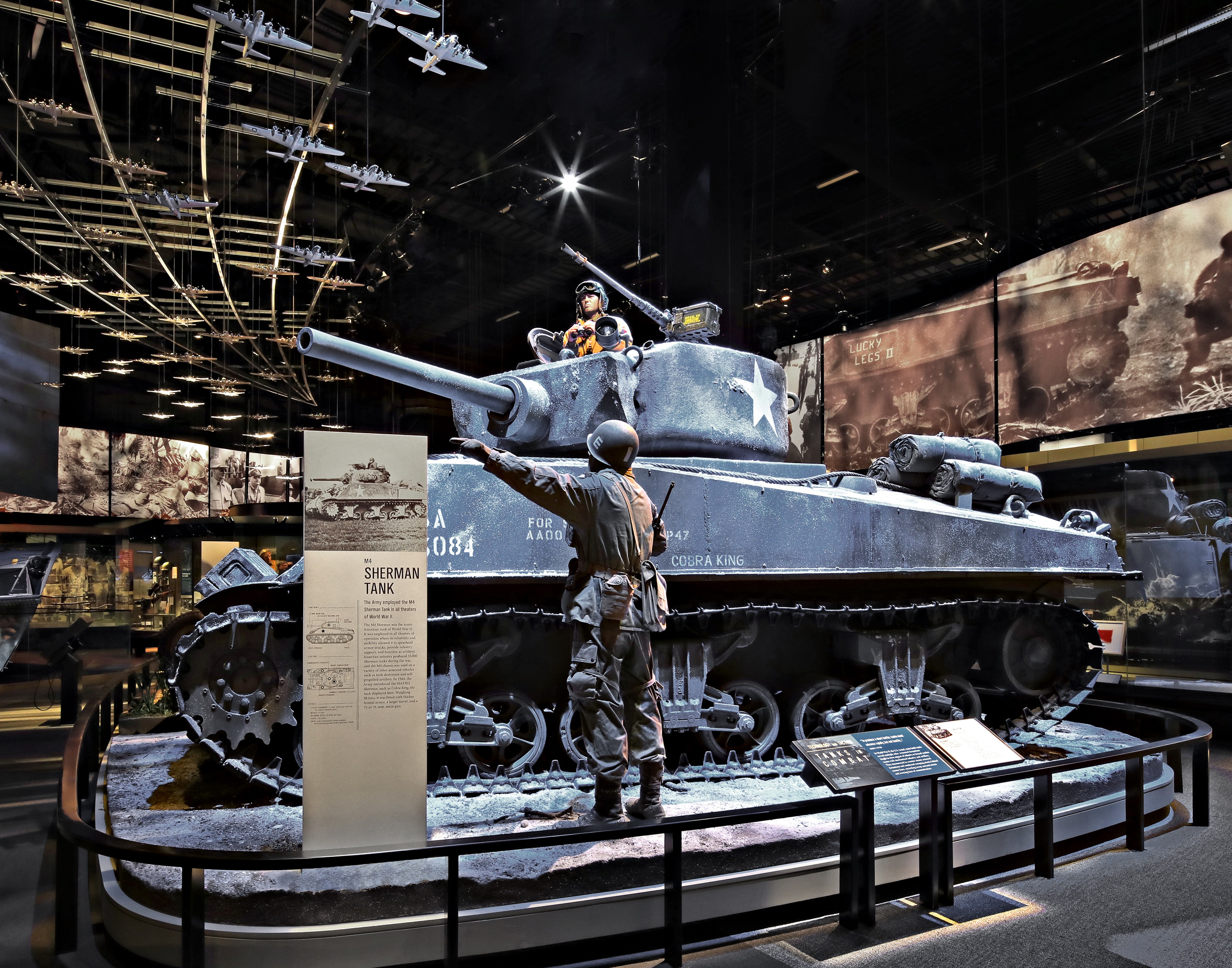 NMUSA Int #8064 073120 Lkg SE at Cobra King Sherman Tank 11x14