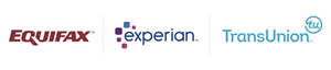 TransUnion-Equifax-Experian Logos