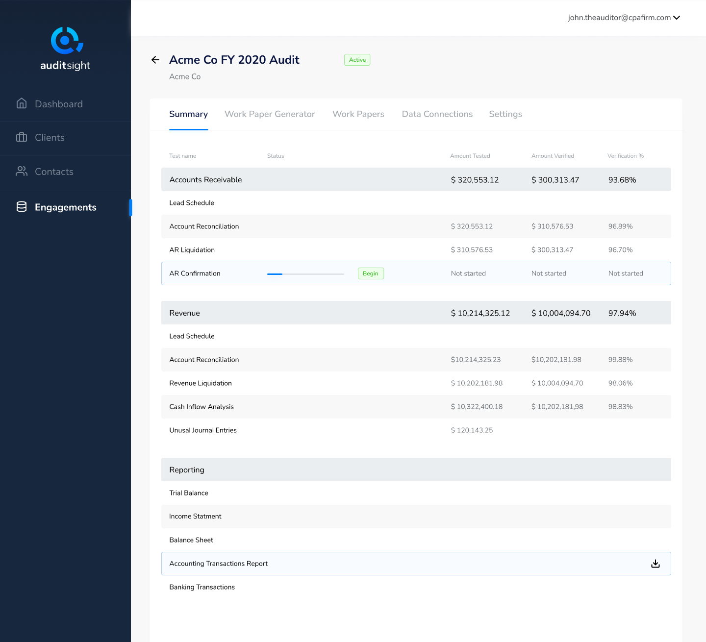 Audit Sight screenshot